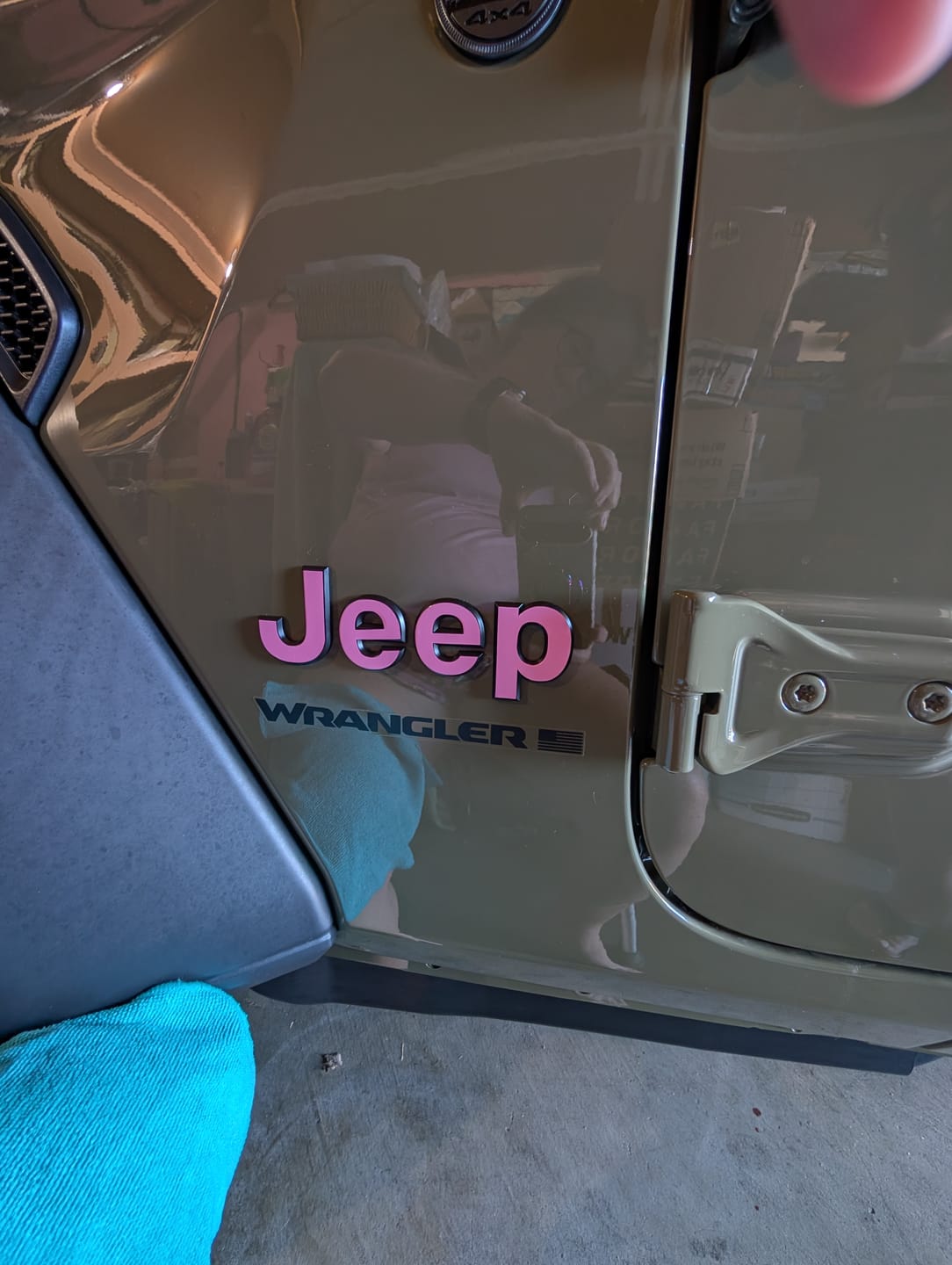 Customer photo review of JEEP Wrangler Emblem Overlay Decal Set | Fits JL, JK, TJ & YJ