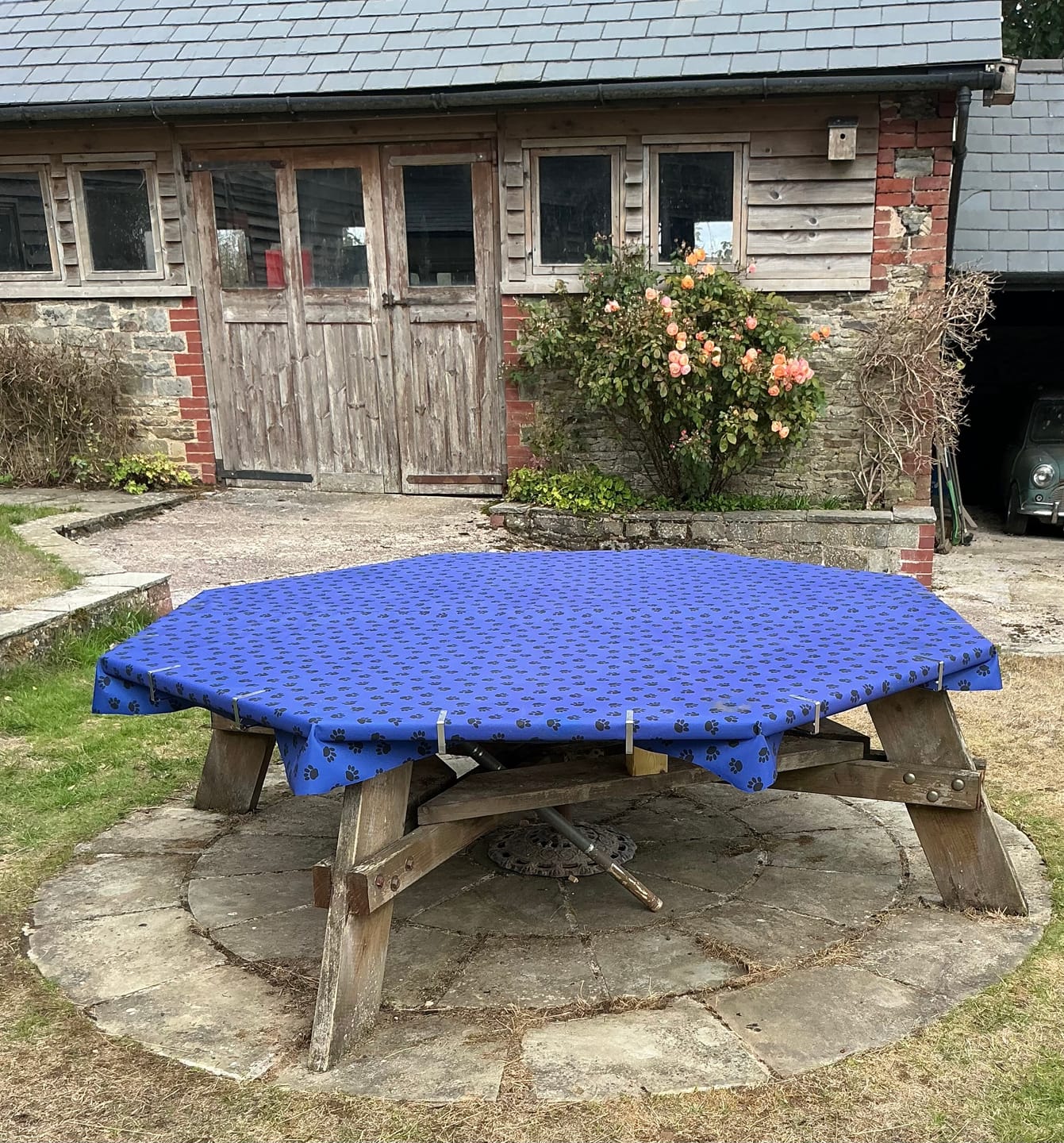 Customer photo review of Paw Print Heavy Duty Waterproof Fabric
