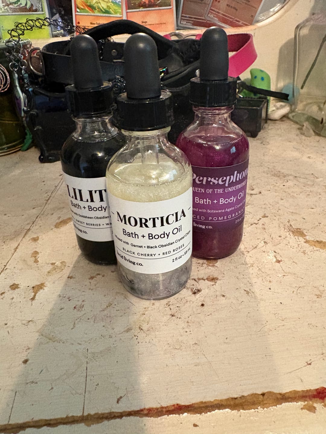 Customer photo review of MORTICIA Bath & Body Oil