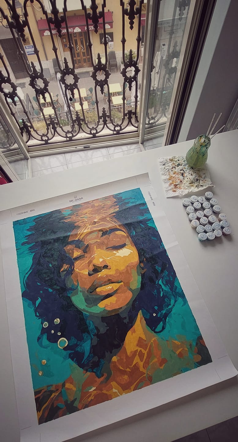 Customer photo review of Beneath the Surface | Paint by Number