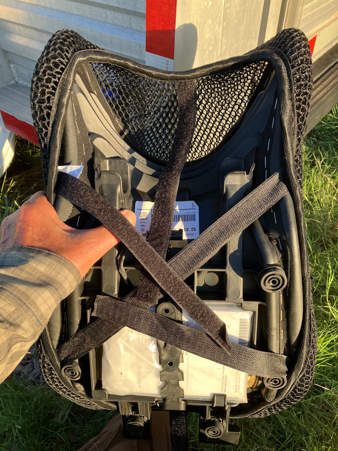 Customer photo review of Wind Rider Seat Cover