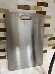 Customer photo review of Stelion™ Paslanmaz Çelik Kesme Tahtası