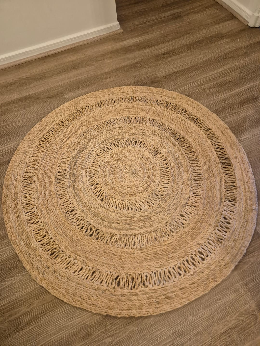 Customer photo review of Alfombra Yute Oasis 120⌀ Crudo
