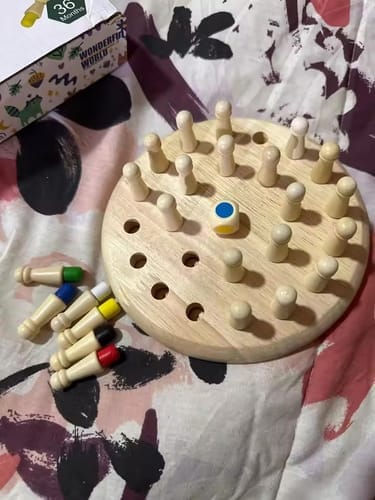 Customer photo review of Colour Quest™ – Wooden Memory Match Game