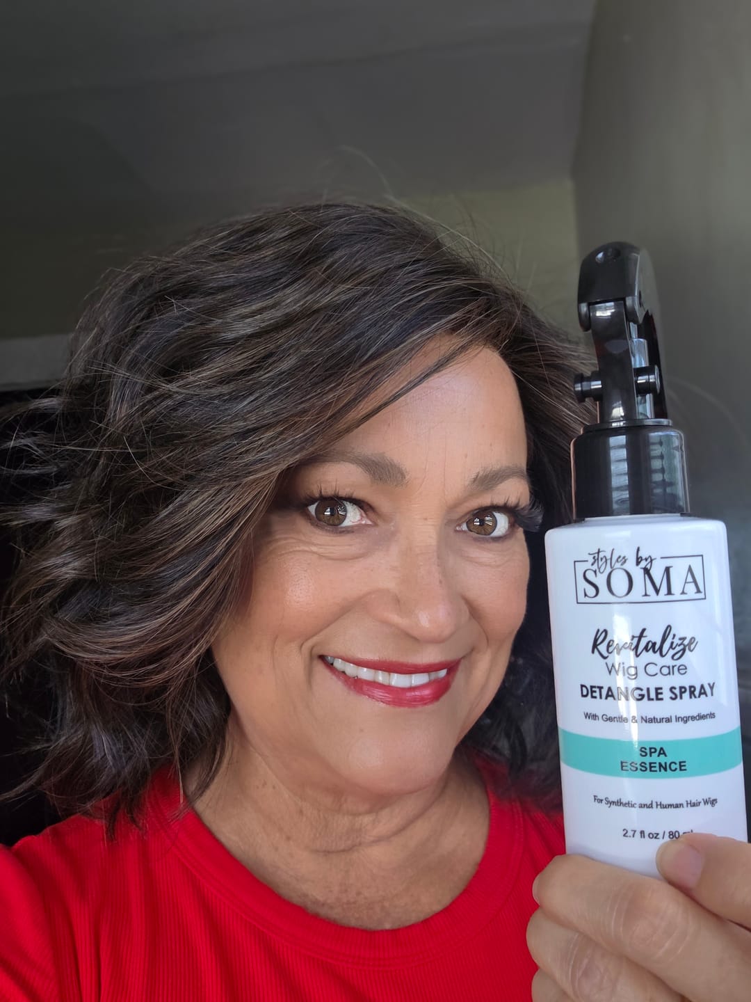 Customer photo review of **NEW** REVITALIZE Wig Detangle Spray