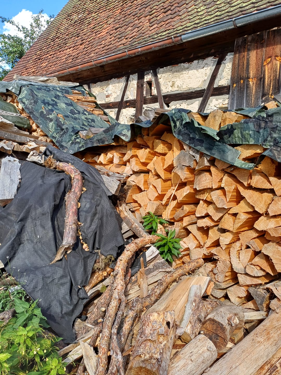 Customer photo review of Holzabdeckplane »Classic« als Brennholzplane · 1,5x5m - 1,5x10m