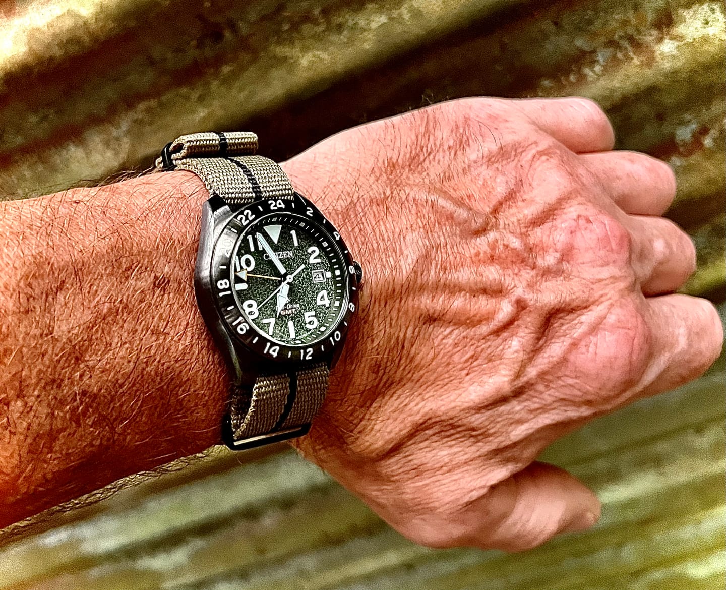 Customer photo review of Five Eye Nylon Watch Strap - PVD/Black