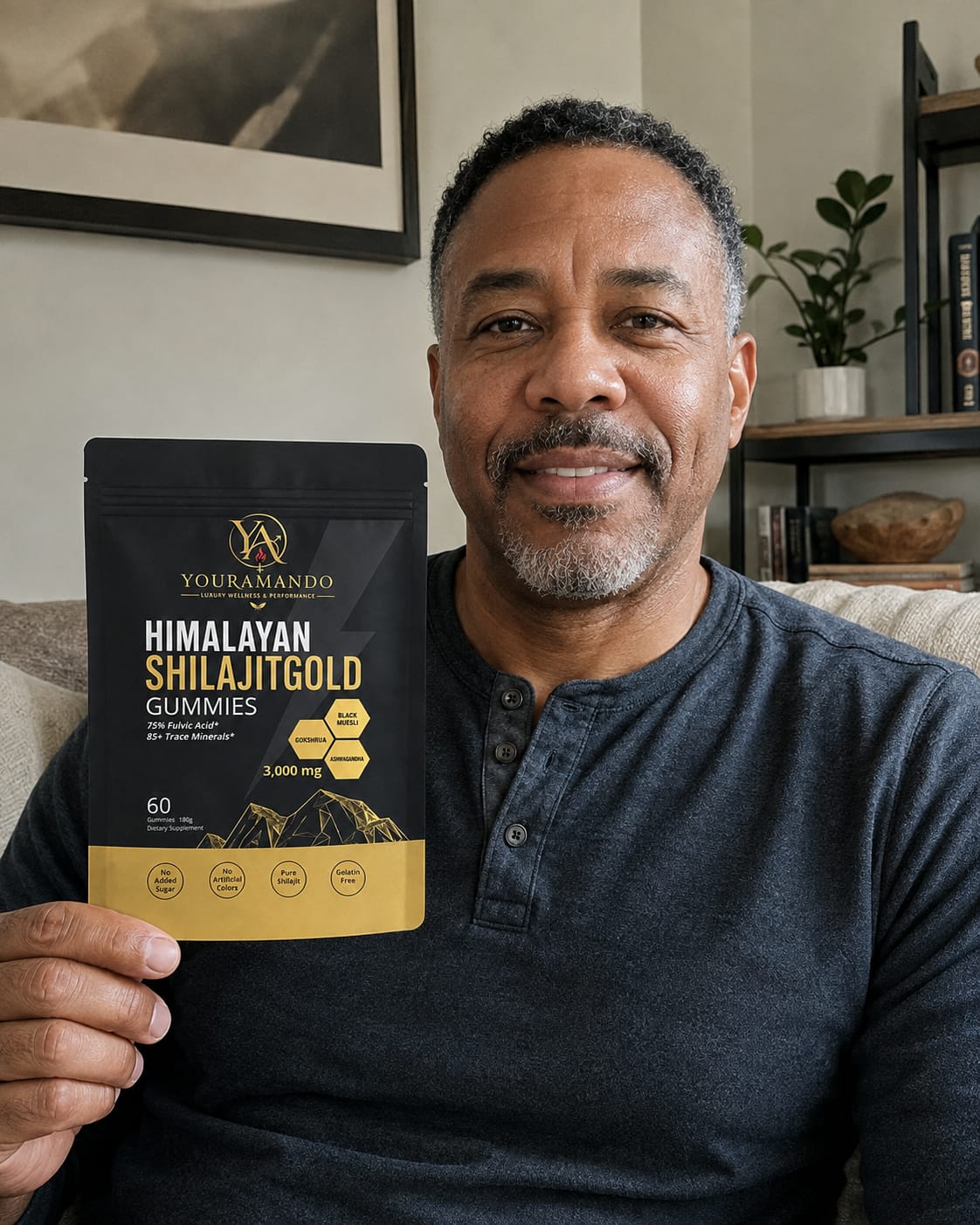 Customer photo review of Your Amando Shilajit Gold Gummies for Men
