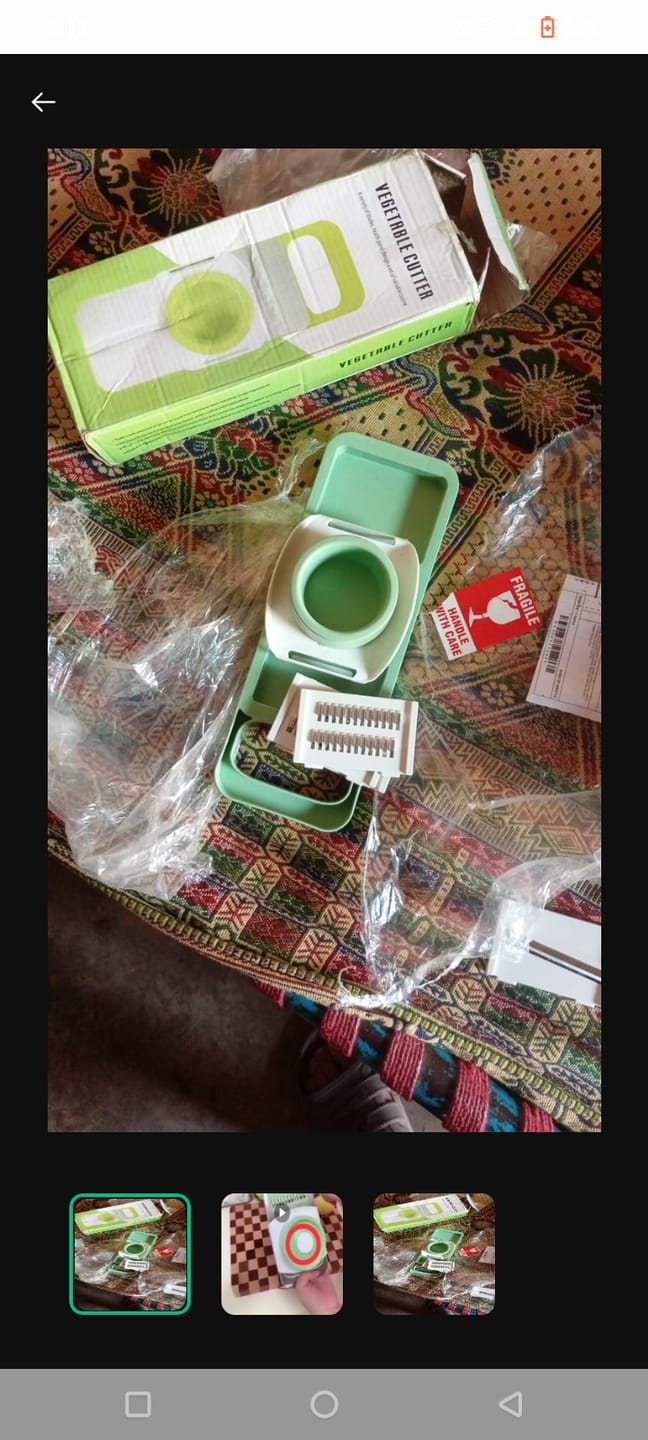 Customer photo review of 5 in 1 Vegetable Cutter and Slicer