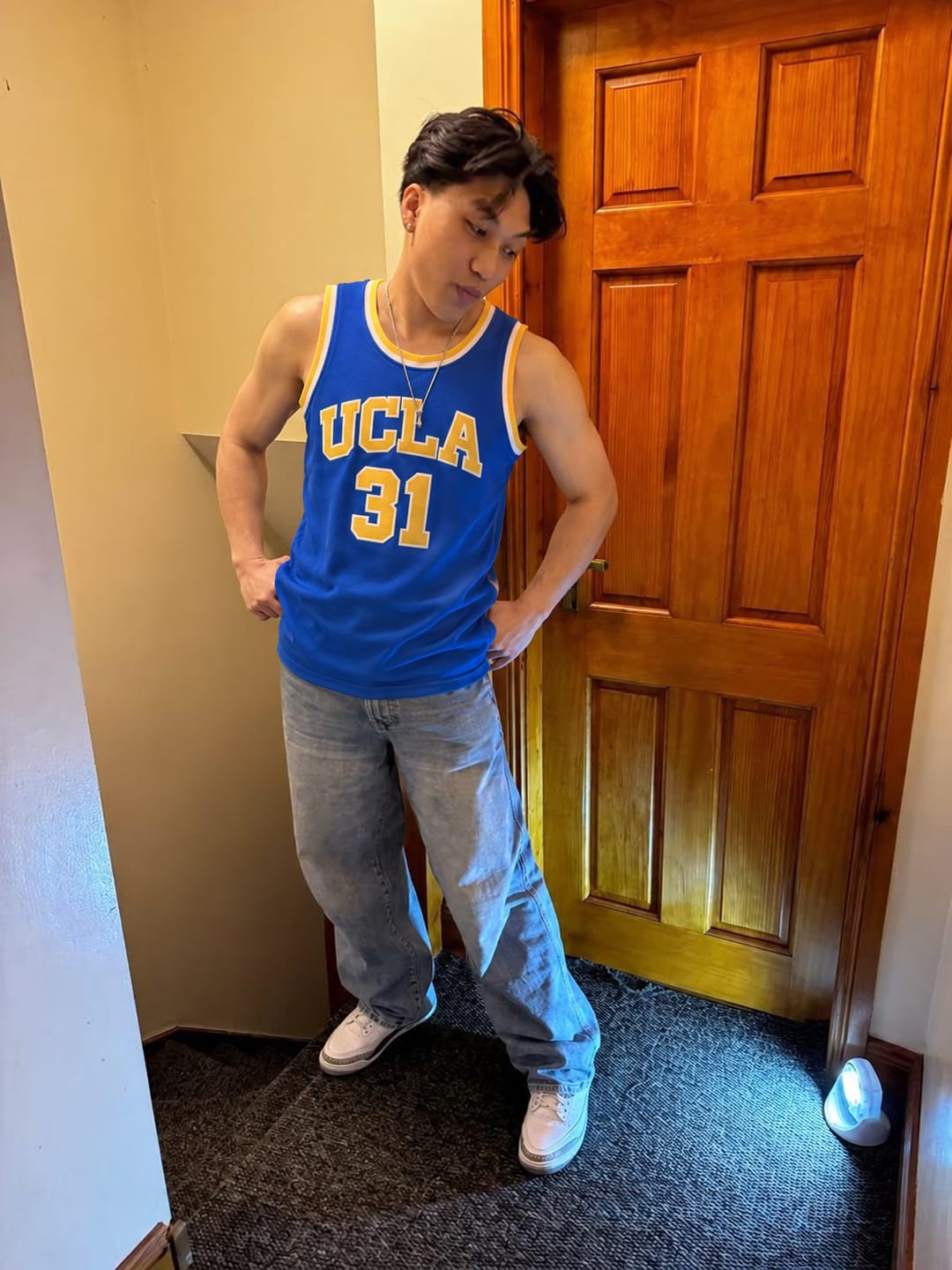 Customer photo review of Reggie Miller UCLA Basketball Jersey College