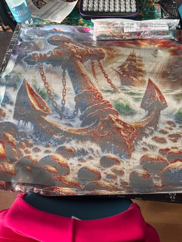 Customer photo review of 5D Diamond Painting – Anker der Legenden