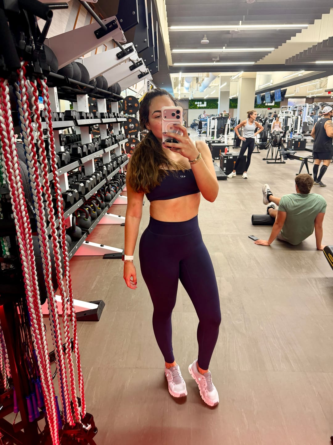 Customer photo review of The Essentials Legging Navy
