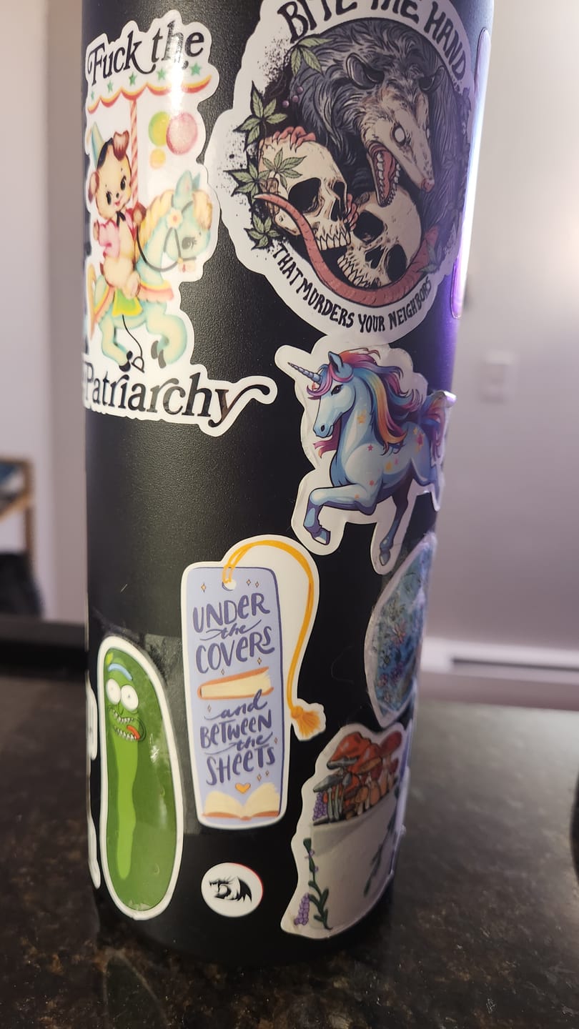 Customer photo review of cheeky reader sticker pack special