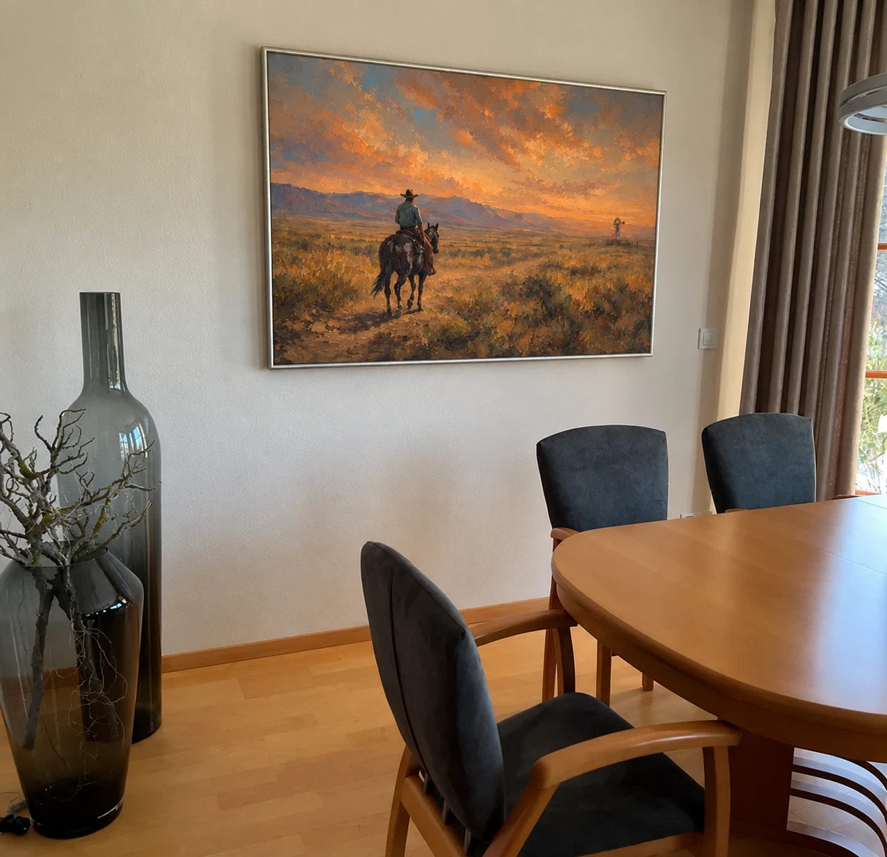 Customer photo review of Western Horse Art｜Homeward Glow