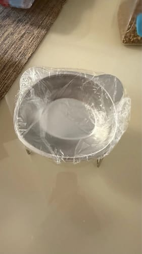 Customer photo review of Sanebu™ Orthopedic Elevated Bowl for Small Dogs NO