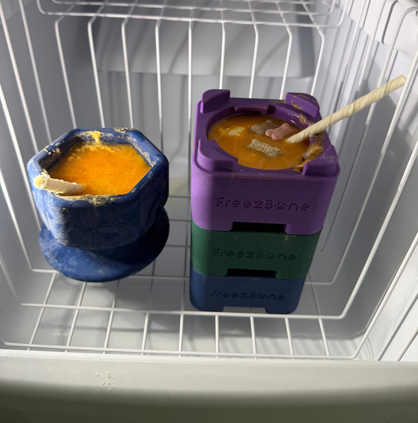 Customer photo review of FreezBrick Tower Bundle - Stack, lock, freeze, and save with the ultimate FreezBrick bundle