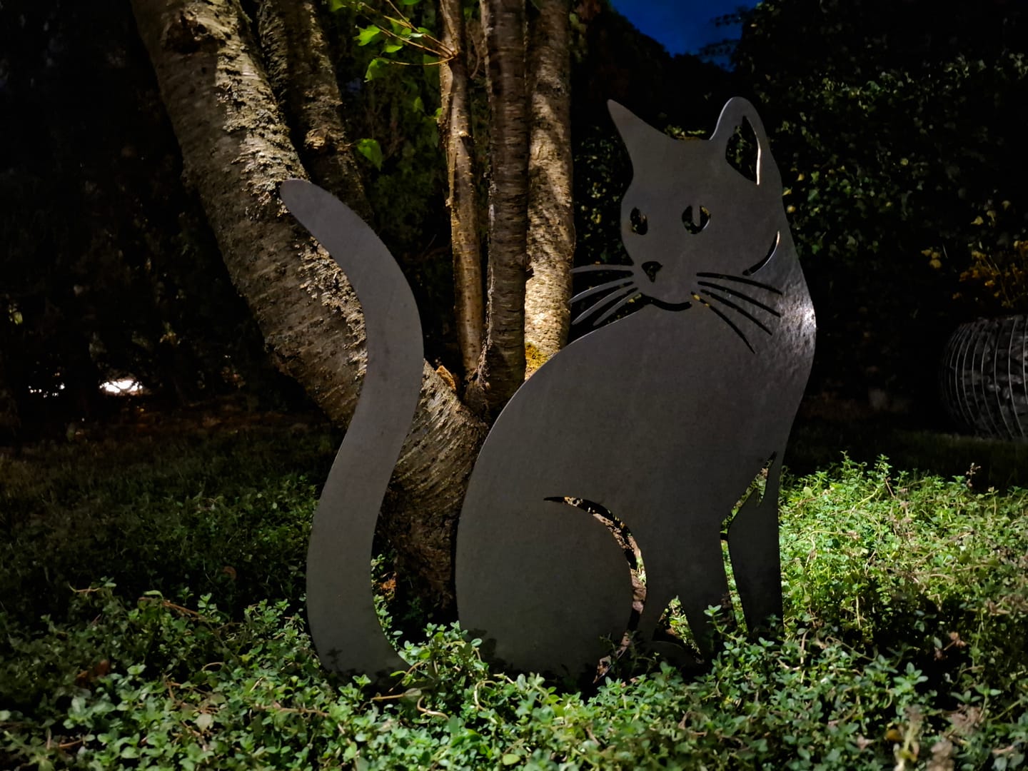 Customer photo review of Gartenstecker Katze sitzend
