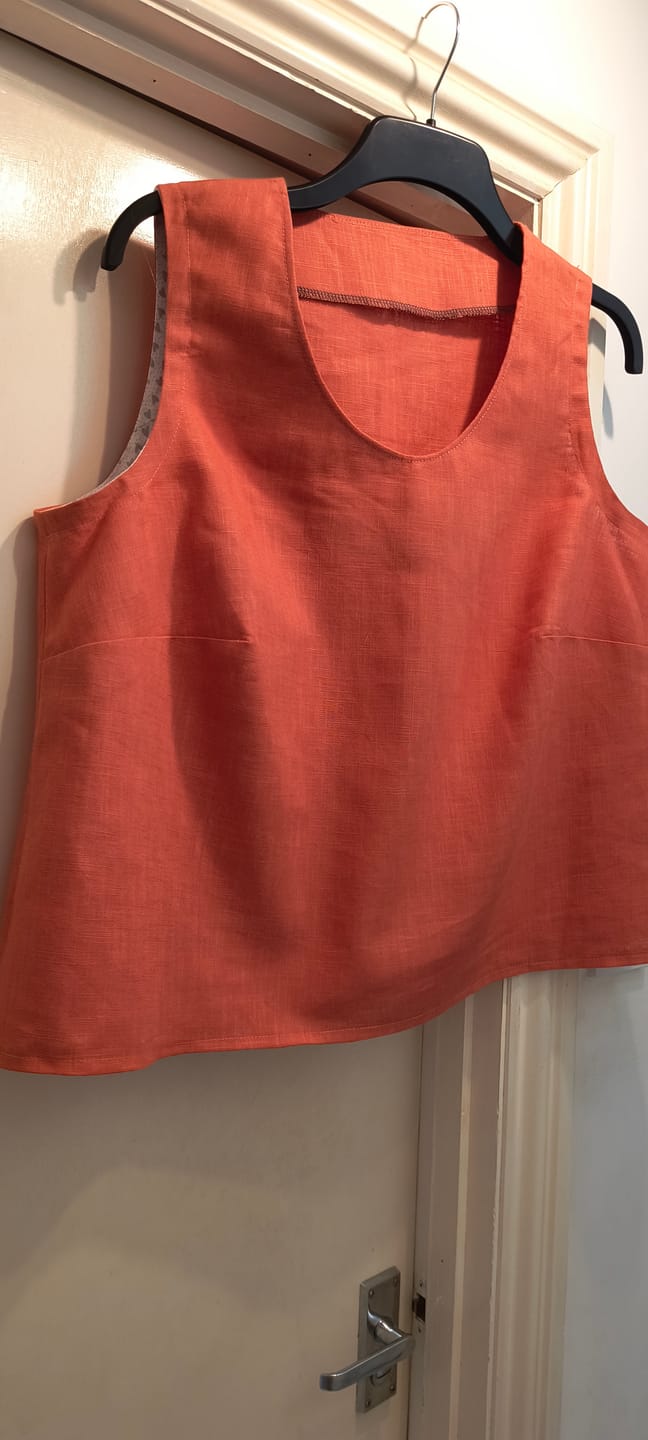 Customer photo review of Washed Linen Blend Fabric