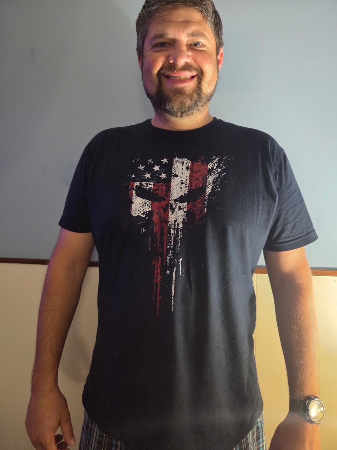 Customer photo review of PUNISHER TEE