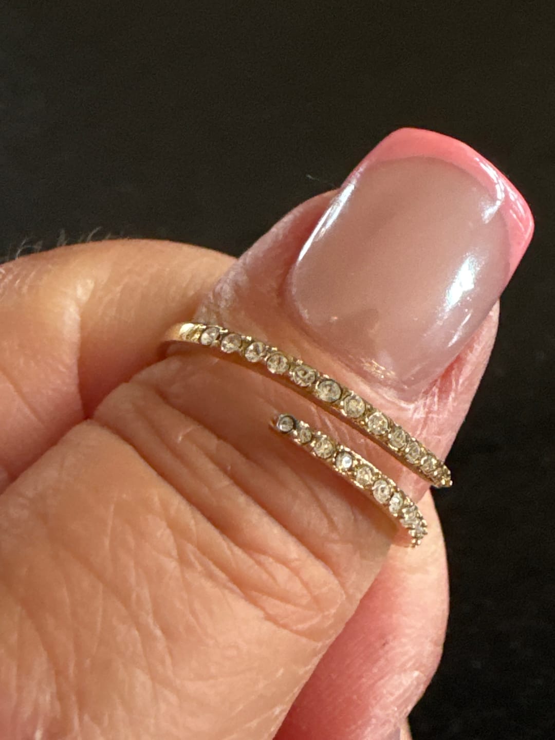 Customer photo review of CZ Wrap Ring