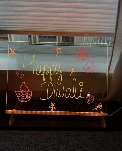 Customer photo review of GlowSketch™ – LED Drawing & Message Board