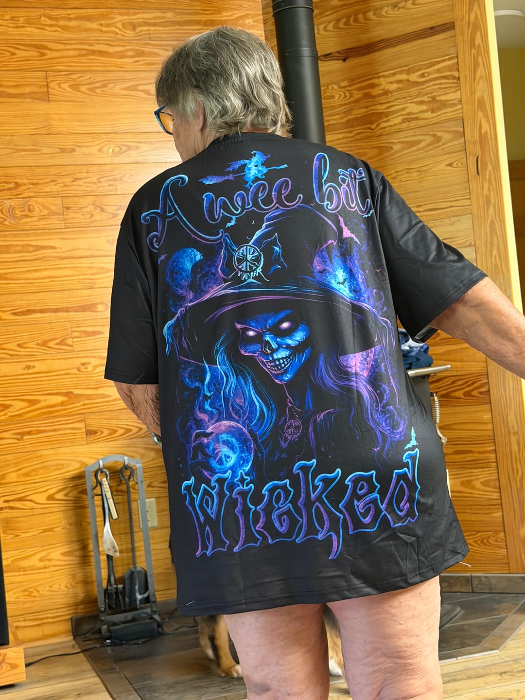 Customer photo review of A WEE BIT WICKED HIPPIE WITCH ALL OVER PRINT - RI1307261