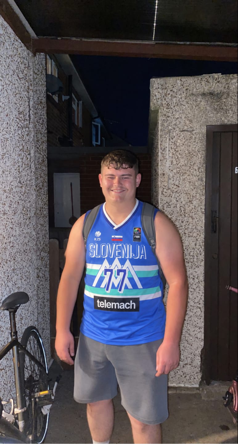 Customer photo review of Luka Doncic Slovenia 2021 Basketball Away Jersey