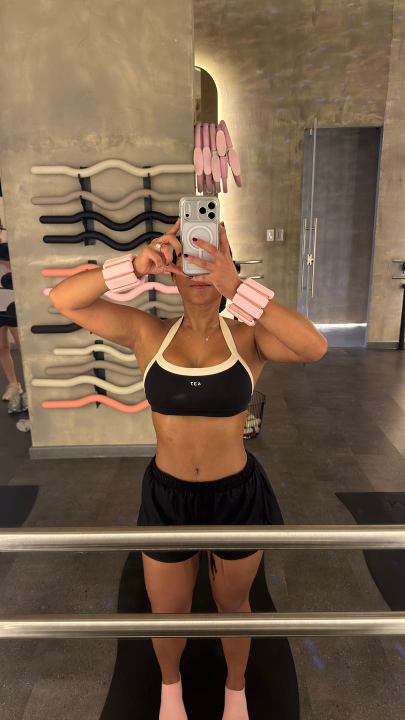 Customer photo review of The Halter Bra Black &Cream