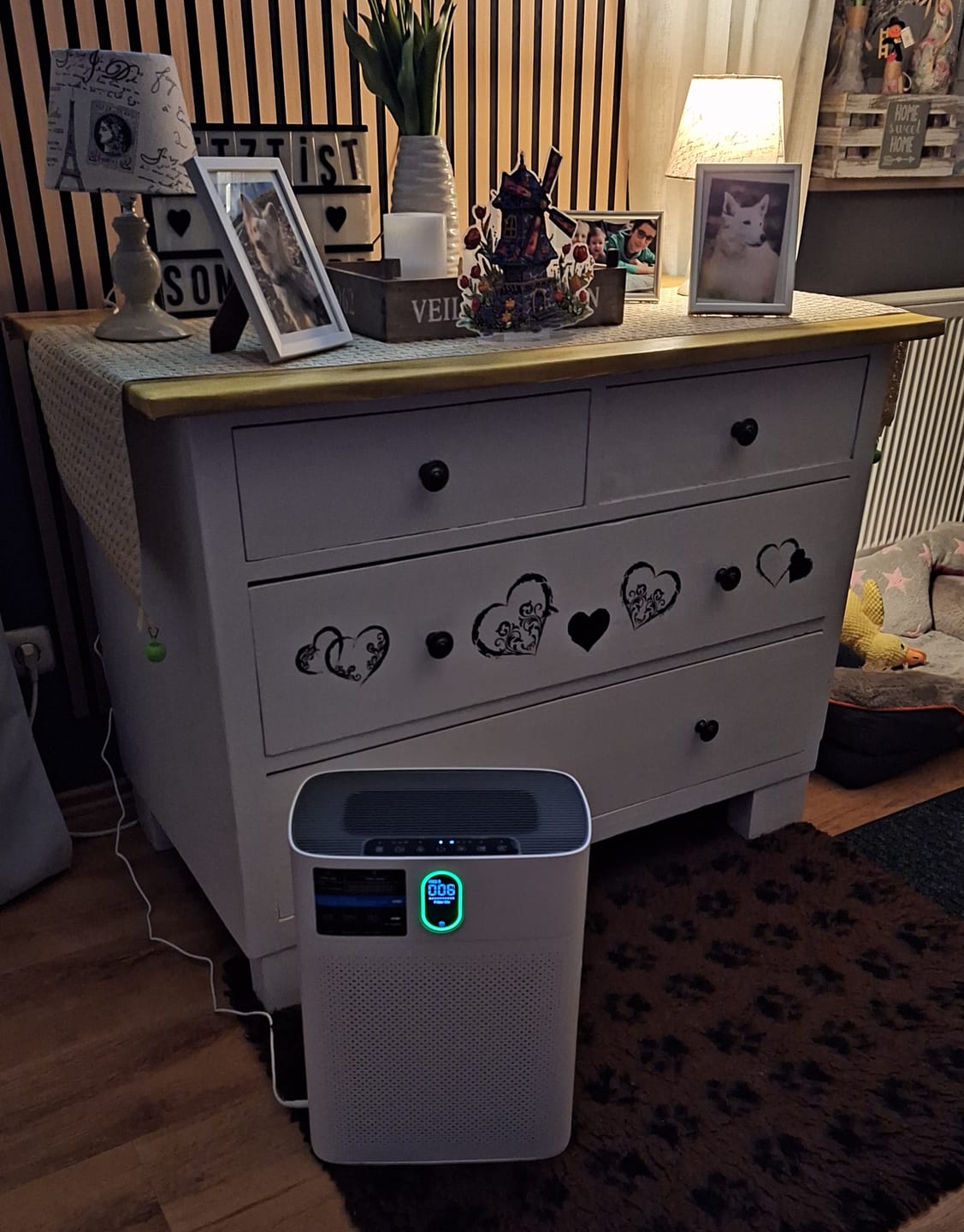 Customer photo review of Smart Luftreiniger V1 Pro – Leistungsstarke HEPA-Filterung mit PM2.5-Sensor, App- und Sprachsteuerung für saubere Raumluft