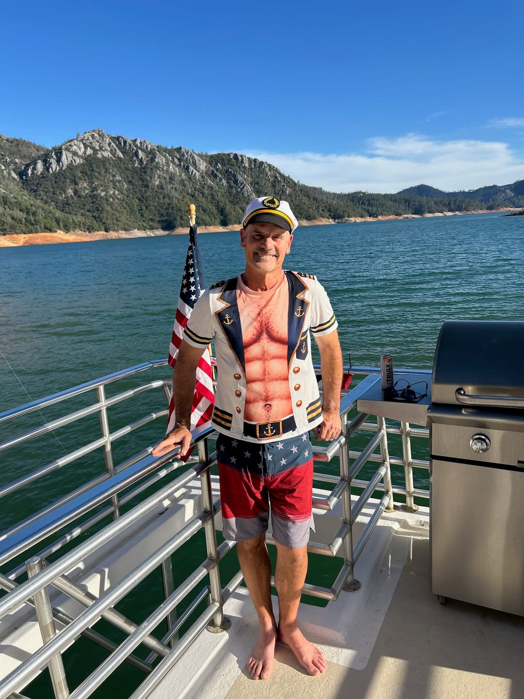 Customer photo review of Custom Funny T-shirt - Personalized Birthday Gifts For Men - Captain Of Chaos