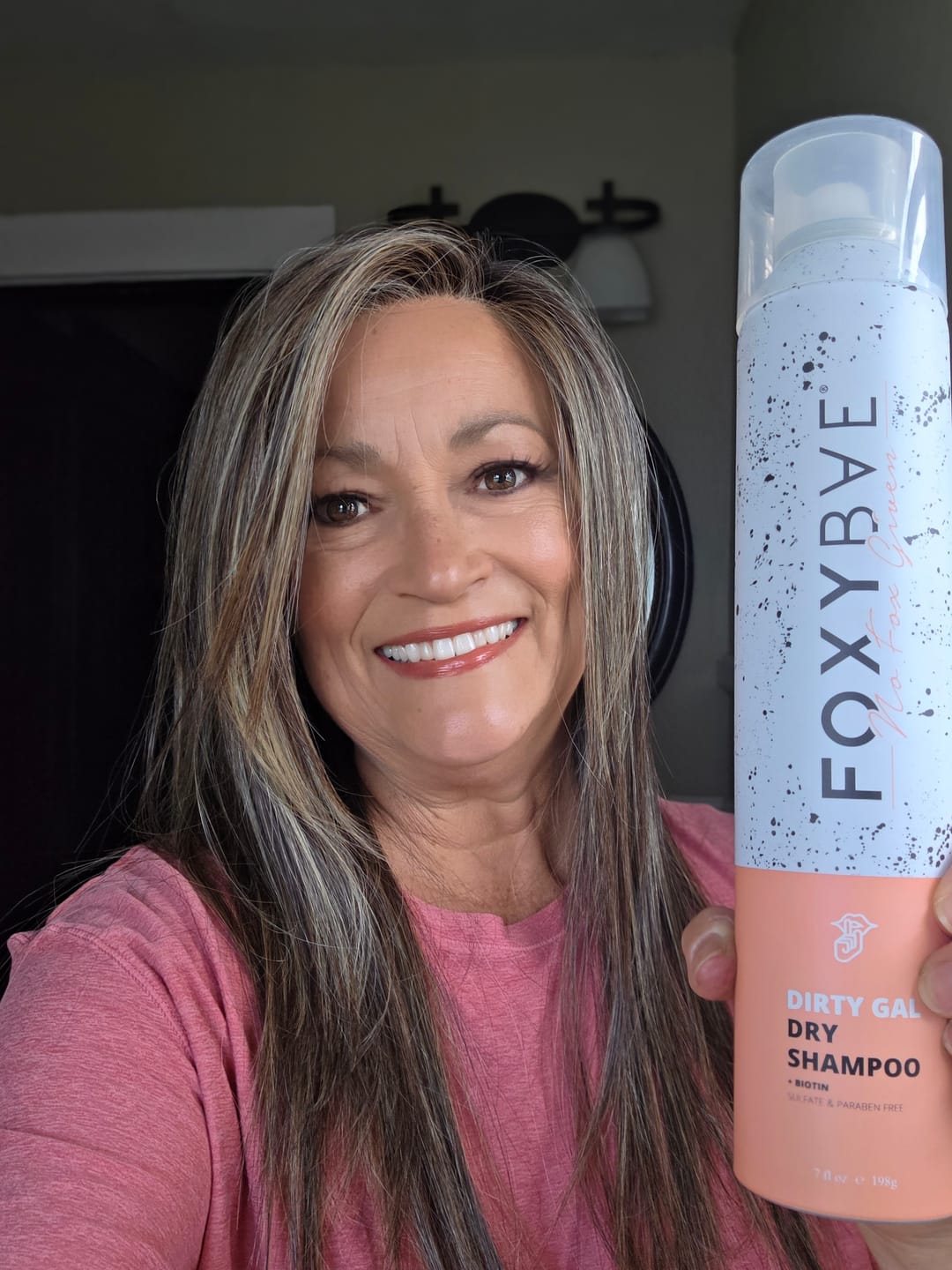 Customer photo review of FOXYBAE Dirty Gal Dry Shampoo + Biotin
