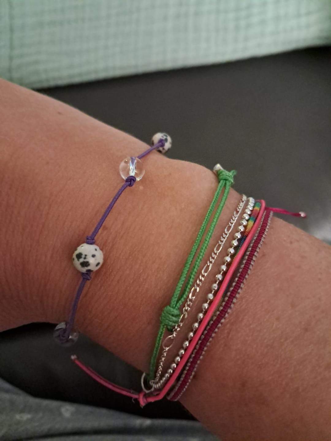 Customer photo review of ELASTIC GEM BRACELET