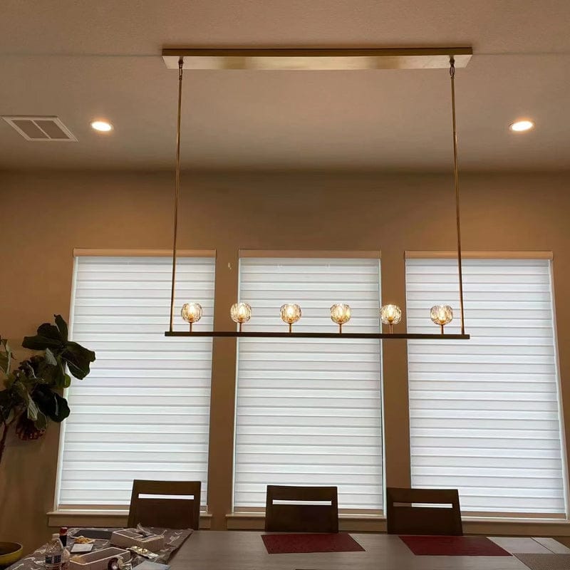 Customer photo review of Boula Da Cristal Glass Linear Chandelier