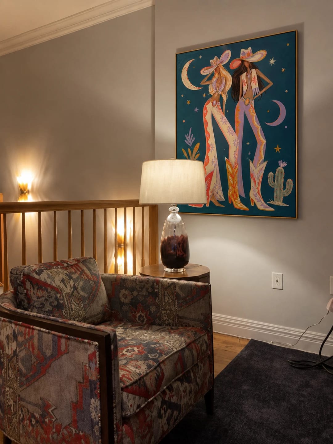 Customer photo review of Western Pop Art｜Starlit Cowgirl Duo