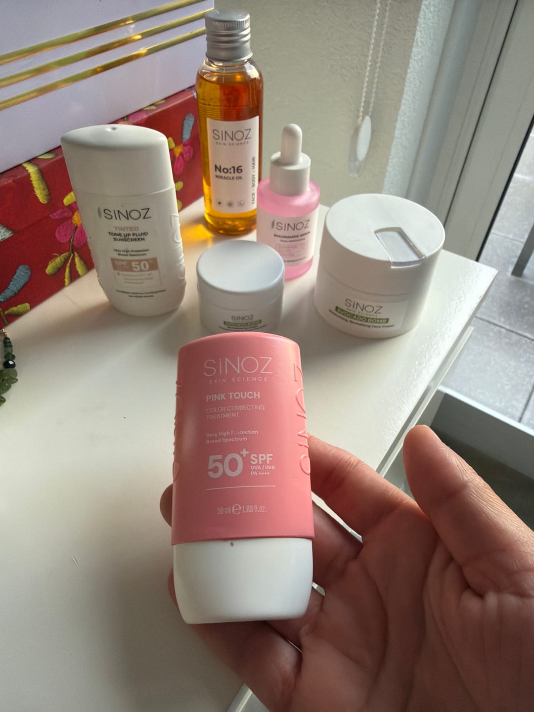 Customer photo review of Mineral UV filter - Pink Touch Color Correcting Treatment