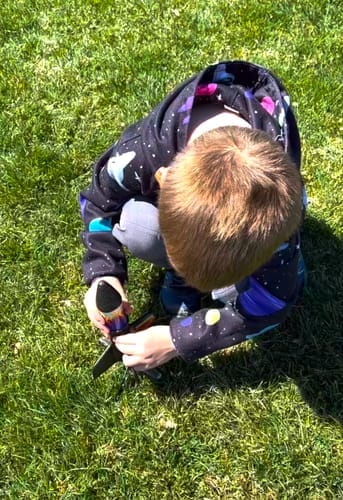 Customer photo review of SkySpinner™ – Parachute Rocket Launcher