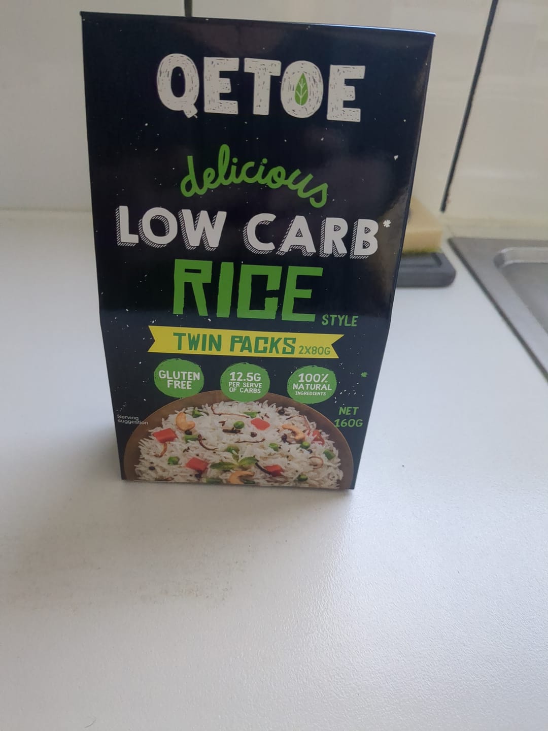 Customer photo review of QETOE Low Carb Rice Value pack - TWIN PACKS - 2 x Qetoe Low Carb Rice 160g