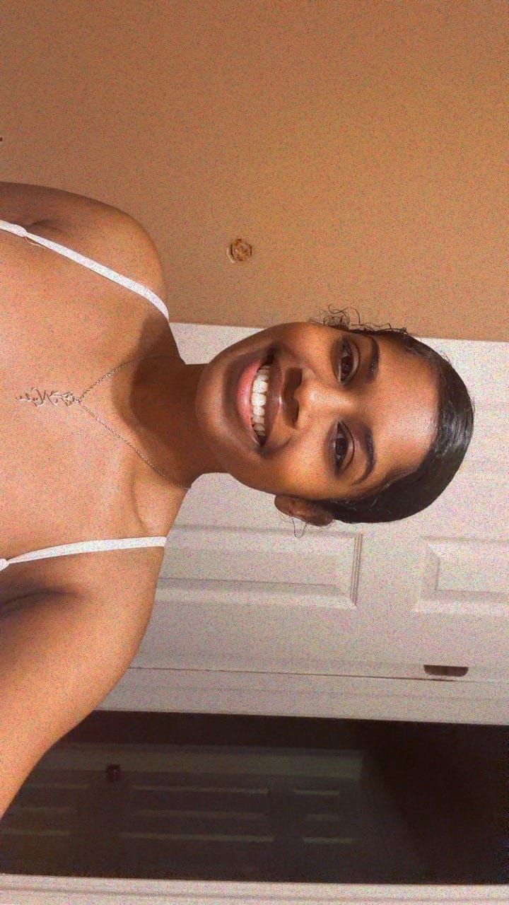 Customer photo review of Birth Flower Name Necklace