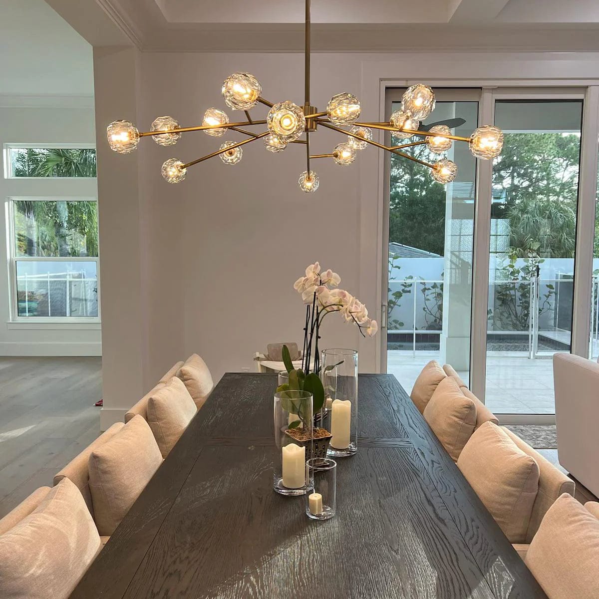 Customer photo review of Boula Da Cristal Glass Round Chandelier