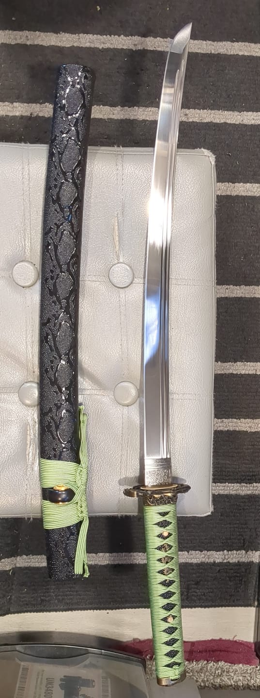 Customer photo review of Custom Wakizashi Build your own Wakizashi sword