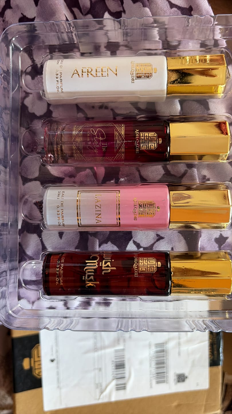 Customer photo review of Perfume Gift Set For Women 4 Pcs Set of Premium Perfume Spray