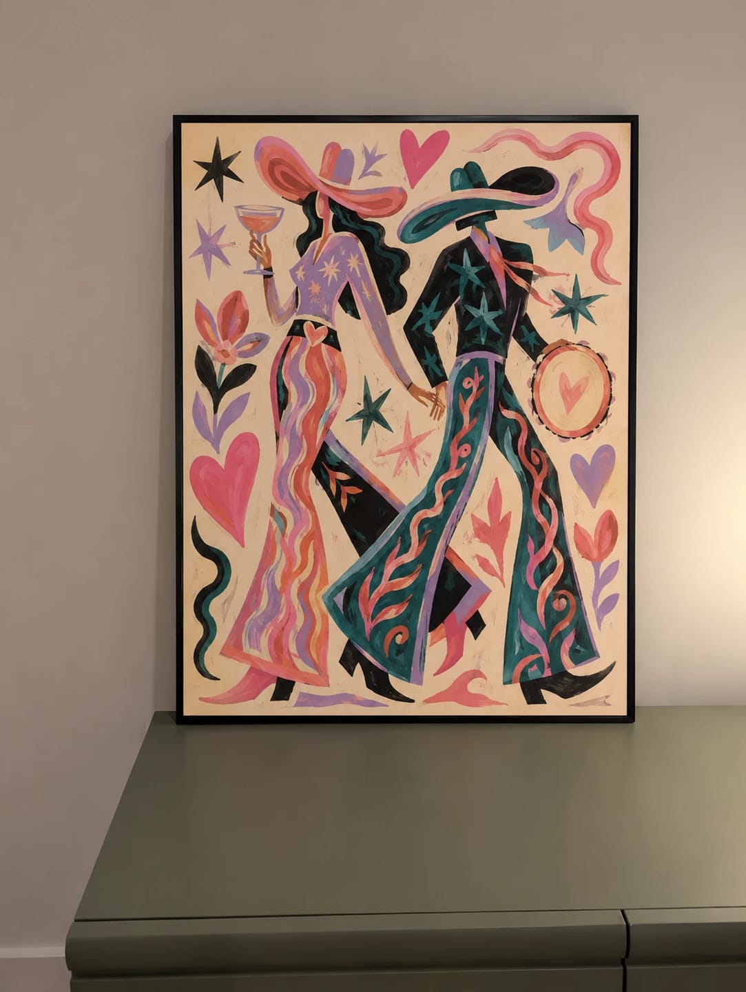 Customer photo review of Western Pop Art｜Cosmic Cowgirl Romance