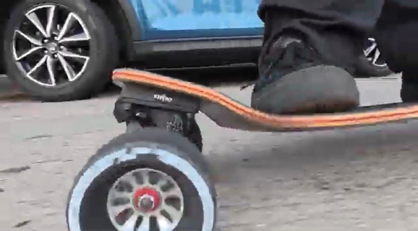 Customer photo review of Meepo Cyclone 107s Rubber Wheels – Exclusive 107mm Comfort Grip Upgrade