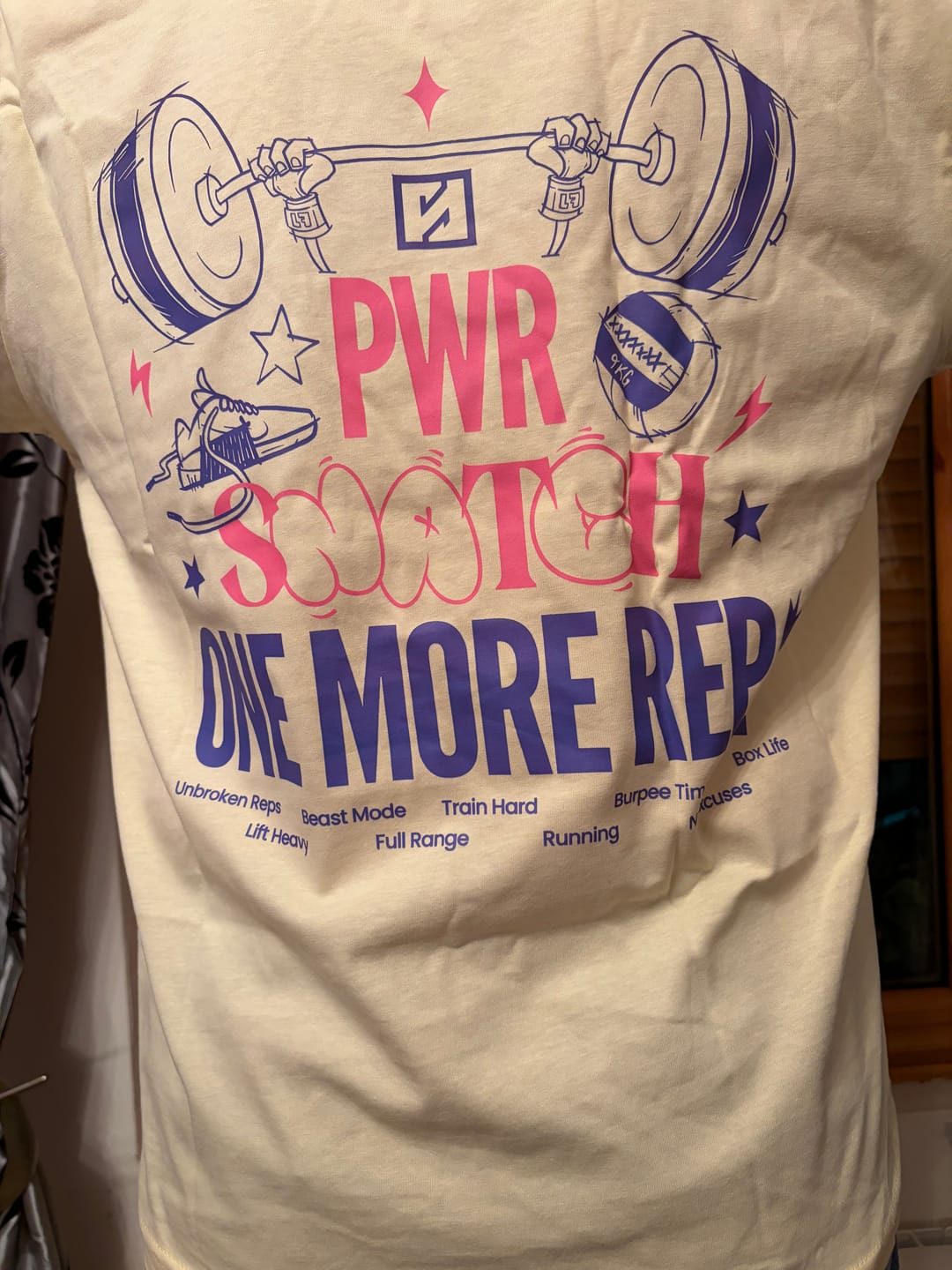 Customer photo review of PWR SNATCH CREAM YELLOW OVERSIZE - UNISEX