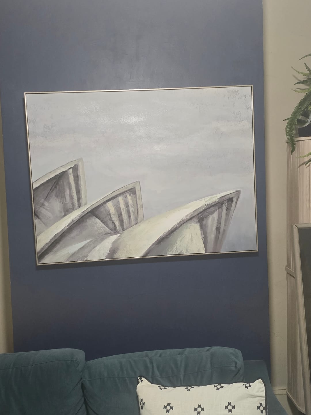 Customer photo review of Opera Sails Canvas In Antique Silver Frame