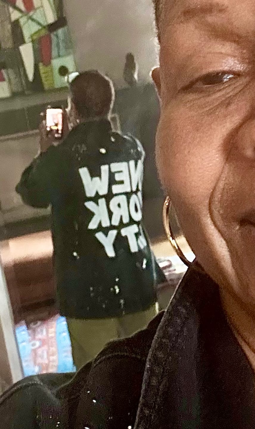 Customer photo review of 'NYC' Painted Jacket