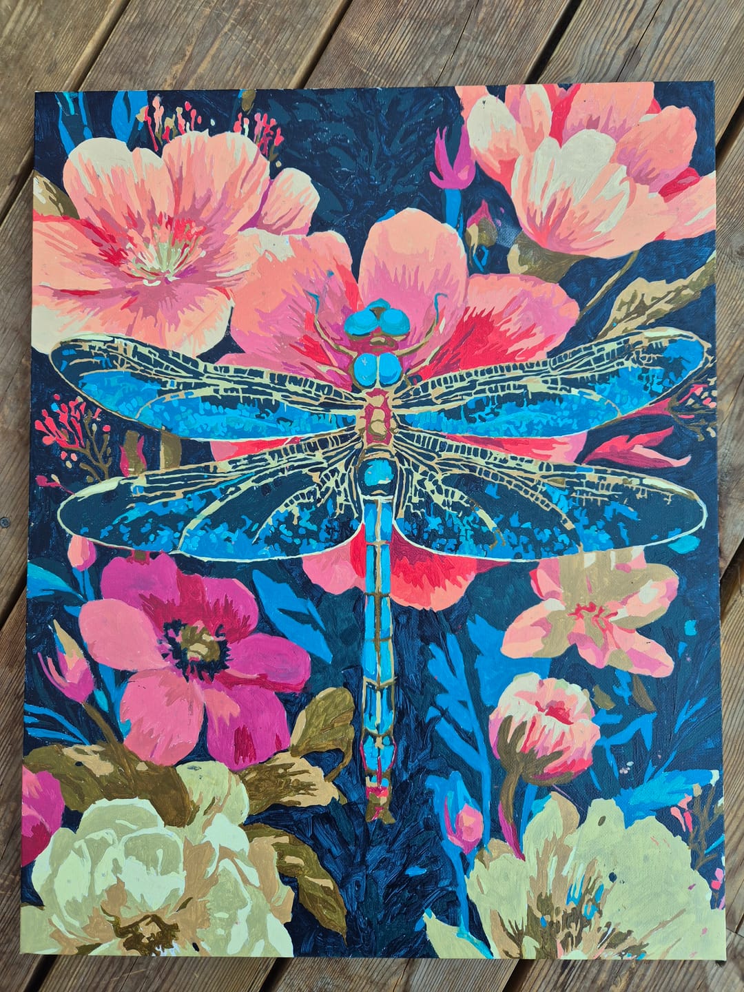 Customer photo review of Precious Dragonfly | Paint by Number