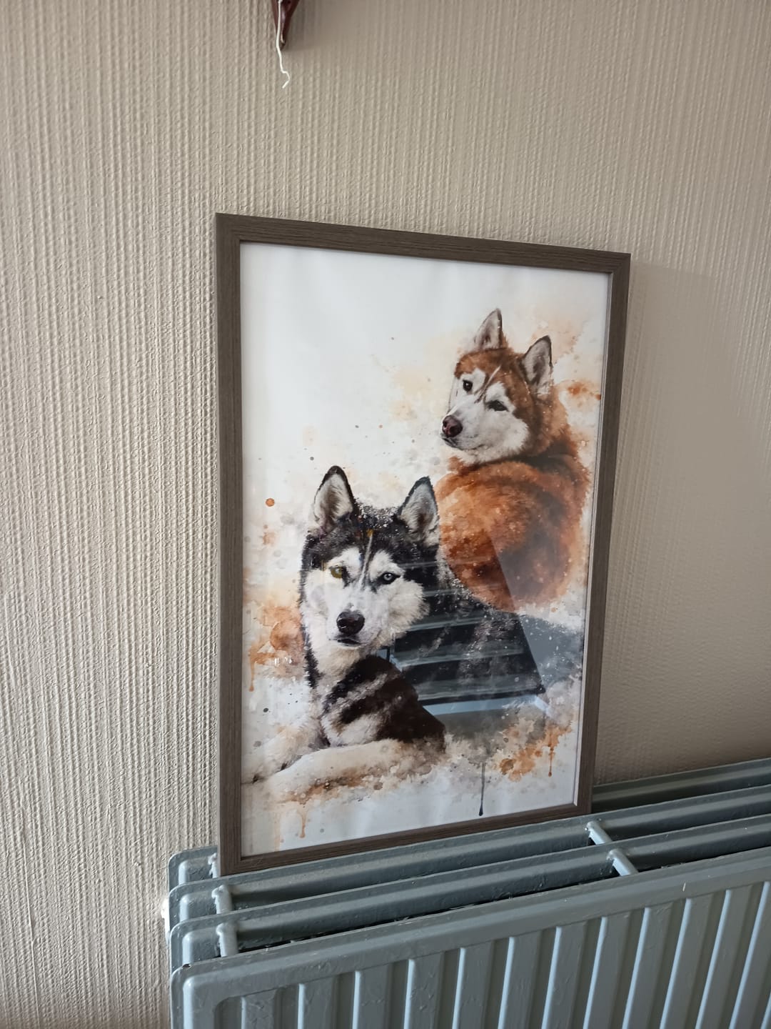 Customer photo review of Realistisch Aquarelportret - Gepersonaliseerde Poster