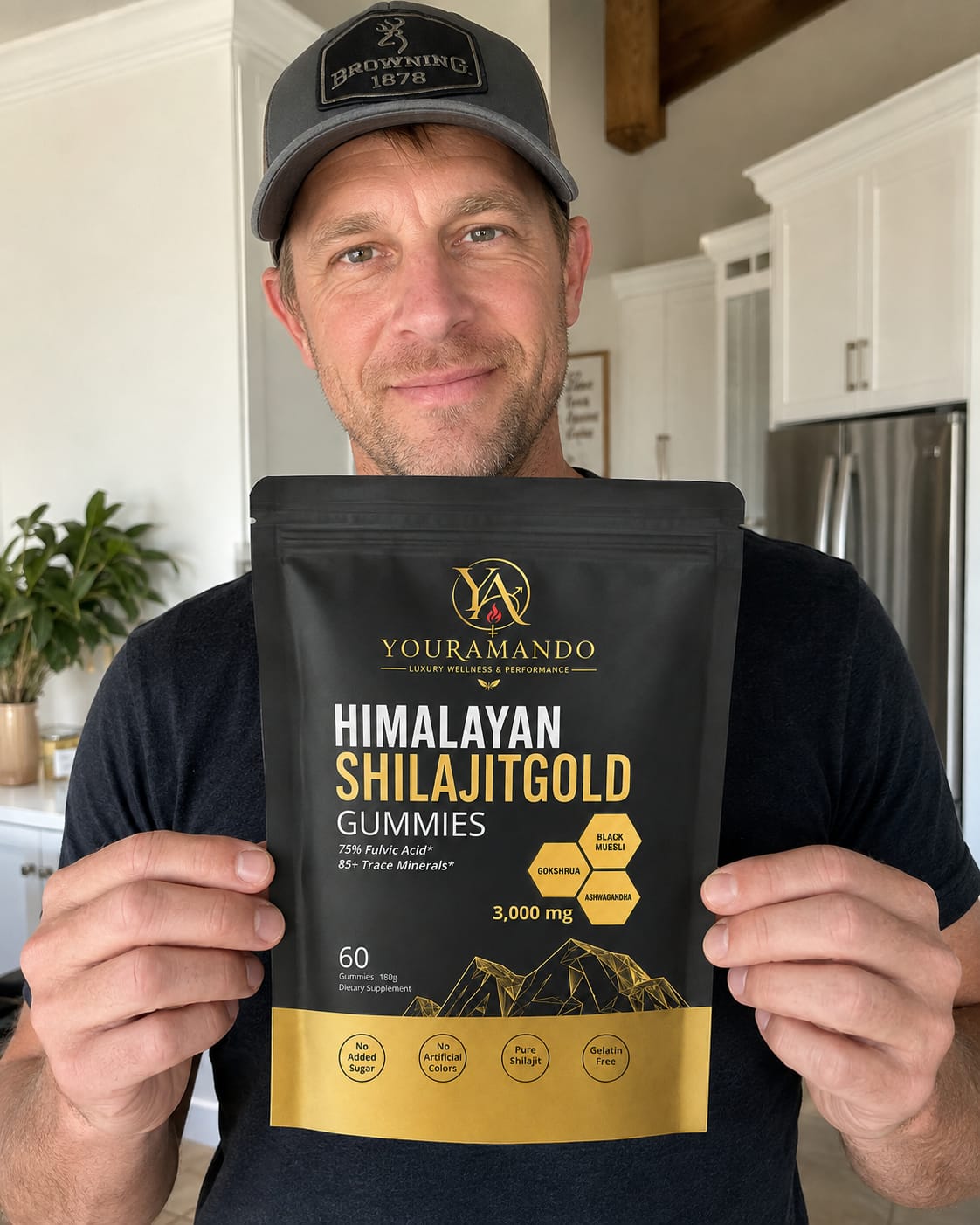 Customer photo review of Your Amando Shilajit Gold Gummies for Men