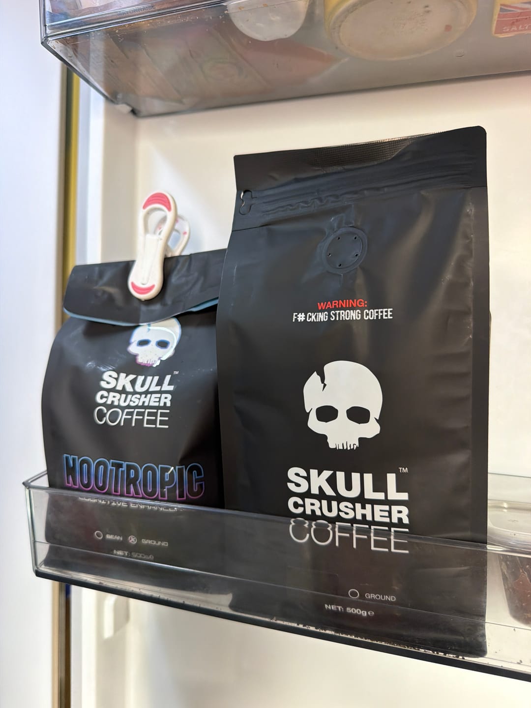 Customer photo review of Skull Crusher - High Caffeine Coffee